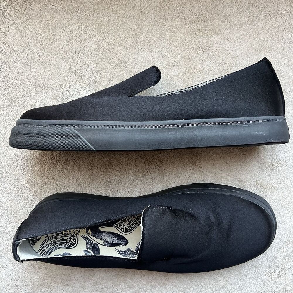 NEW Giuseppe Zanotti La Perla Black Satin‎ Trainer Sneaker  Men EU 44 US 11